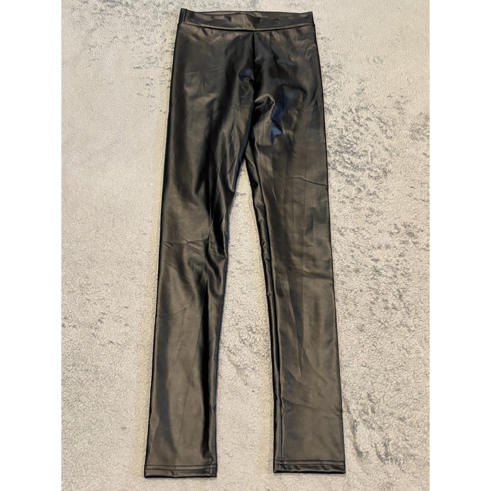 Lulus Faux Leather Pants Womens Small Black Vegan Skinny Stretch Club Casual